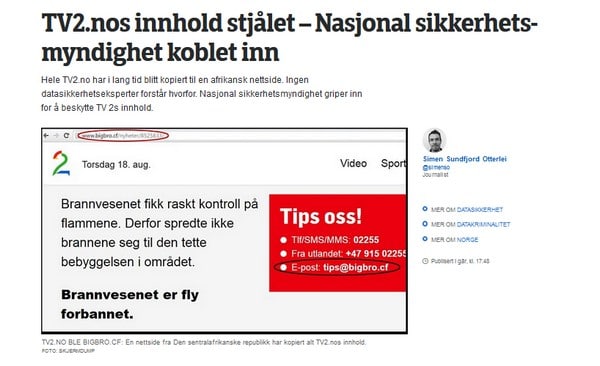 artikkel on TV2 pa NRK