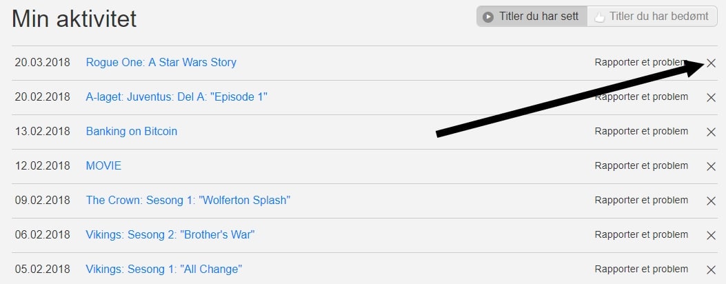 Hvordan kan jeg se hva jeg har sett på Netflix og slette historikken? - Netthjelp.eu