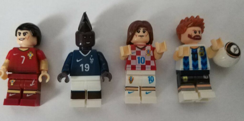 Ronaldo, Pogba, Modric og Messi som Lego-figurer fra Kina