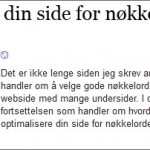 Utdrag til feed skaper problemer hos Blogglisten