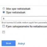 Spor nettstedsøk med Google Analytics