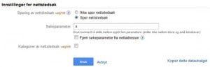 Spor nettstedsøk med Google Analytics