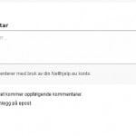 Kommentarer med sosial media i Wordpress