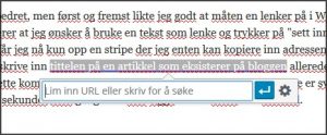 legge inn lenker i WordPress