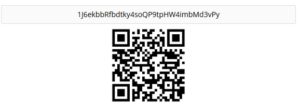 Her er adressen jeg brukte for å overføre Bitcoin fra CoinBase til Bitconnect.co.