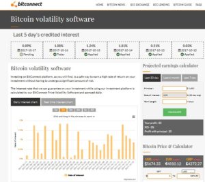 Bitconnect lending