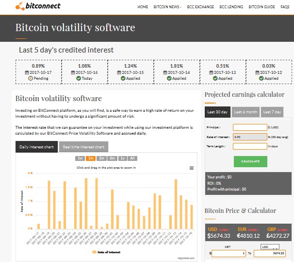 Bitconnect lending