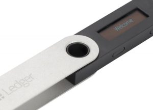 Slik ser en Ledger Nano S ut