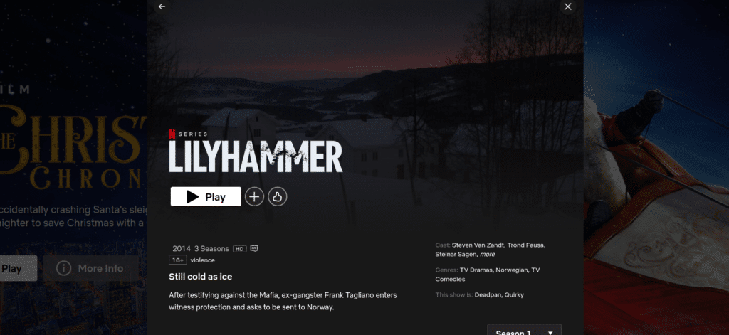 lilyhammer på netflix