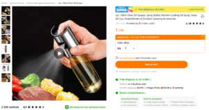 oljesprøyte