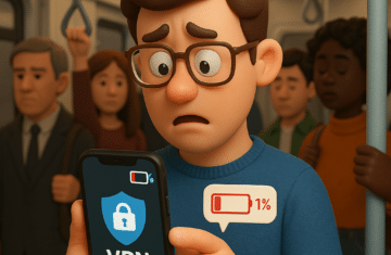 sluker vpn mobil batteriet