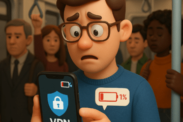 sluker vpn mobil batteriet
